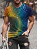 New Street Men's Casual Fitness T-Shirt Plus Size O-Neck Short Sleeved Top Jersey Knitted Fabric Pattern Custom Color Logo Quick