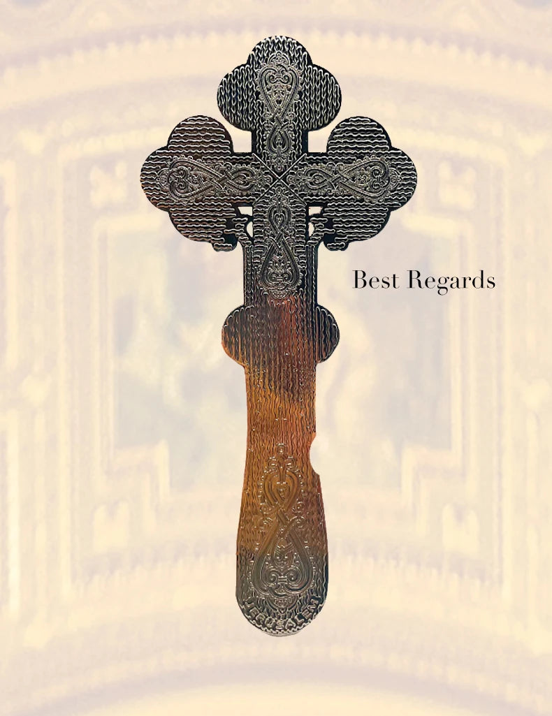 Best Regards 2021 Orthodox Blessing Cross Church Decoration Orthodox Cross Cross Ornament Catholic Decor Orthodox Hand Cross