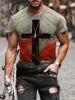 New Street Men's Casual Fitness T-Shirt Plus Size O-Neck Short Sleeved Top Jersey Knitted Fabric Pattern Custom Color Logo Quick