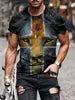 New Street Men's Casual Fitness T-Shirt Plus Size O-Neck Short Sleeved Top Jersey Knitted Fabric Pattern Custom Color Logo Quick