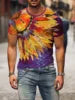 New Street Men's Casual Fitness T-Shirt Plus Size O-Neck Short Sleeved Top Jersey Knitted Fabric Pattern Custom Color Logo Quick