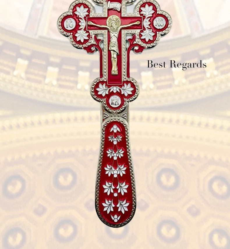 Best Regards 2021 Orthodox Blessing Cross Church Decoration Orthodox Cross Cross Ornament Catholic Decor Orthodox Hand Cross