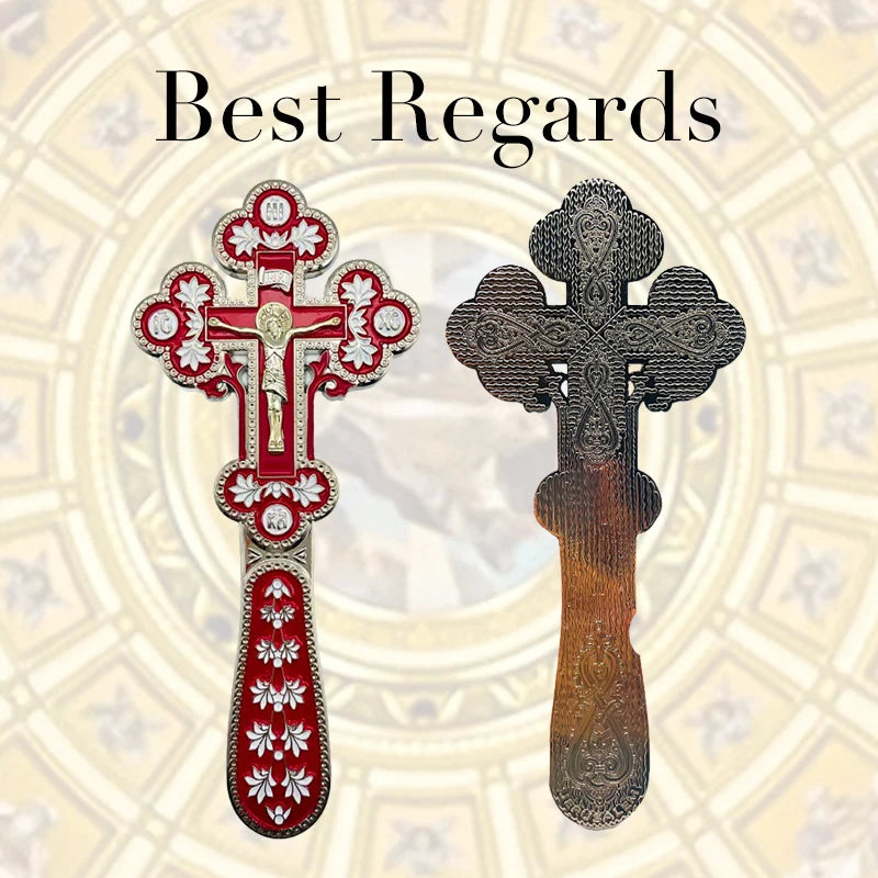 Best Regards 2021 Orthodox Blessing Cross Church Decoration Orthodox Cross Cross Ornament Catholic Decor Orthodox Hand Cross