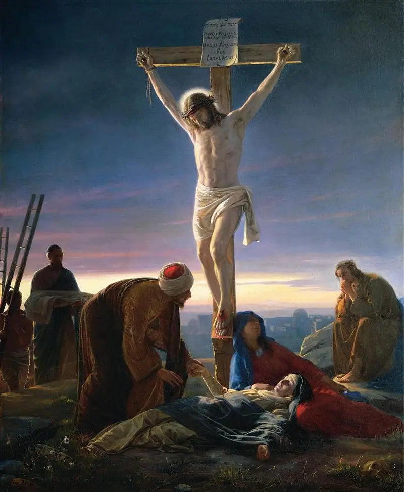 Special Offer -Christian Jesus Christ decor art - Faithful print art painting "Christ on the Cross" Carl Heinrich Bloch on canva