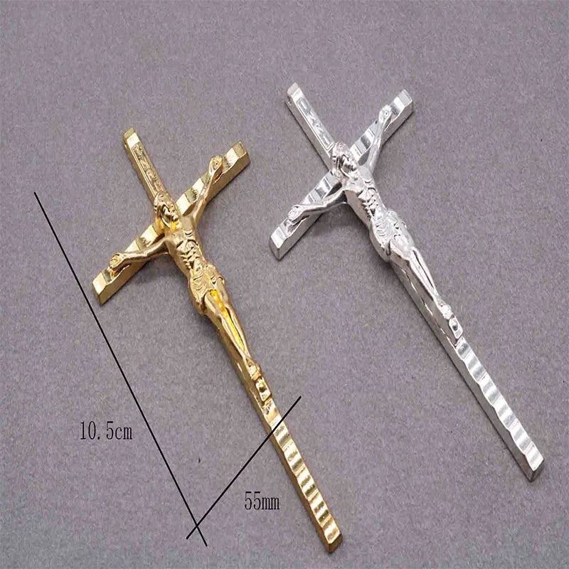 Christian Charm Cross Big Cross Jewelry Pendant, used to make a pendant cross rosary cross jewelry.