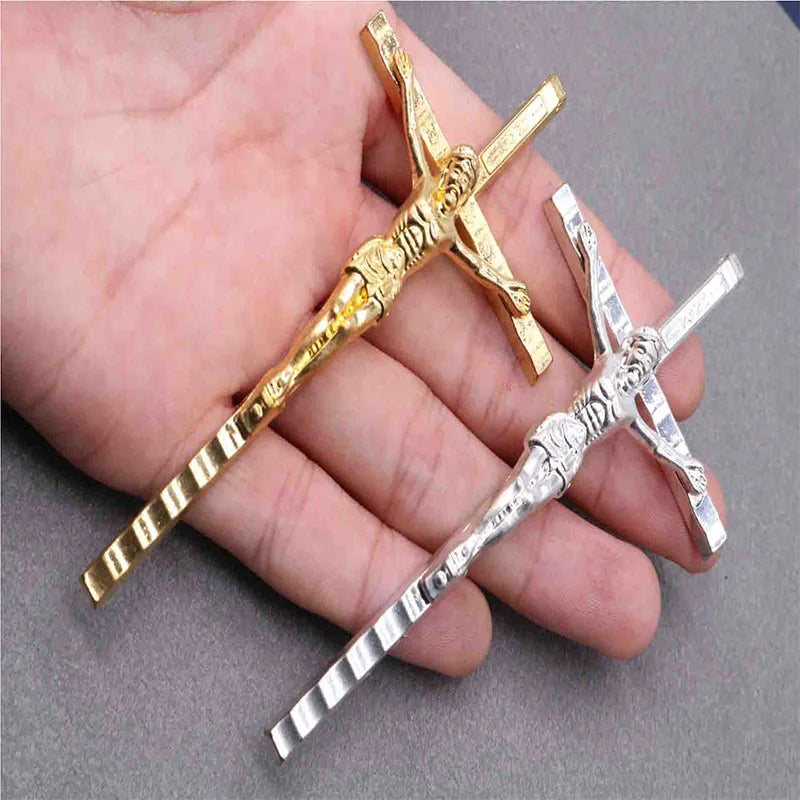 Christian Charm Cross Big Cross Jewelry Pendant, used to make a pendant cross rosary cross jewelry.