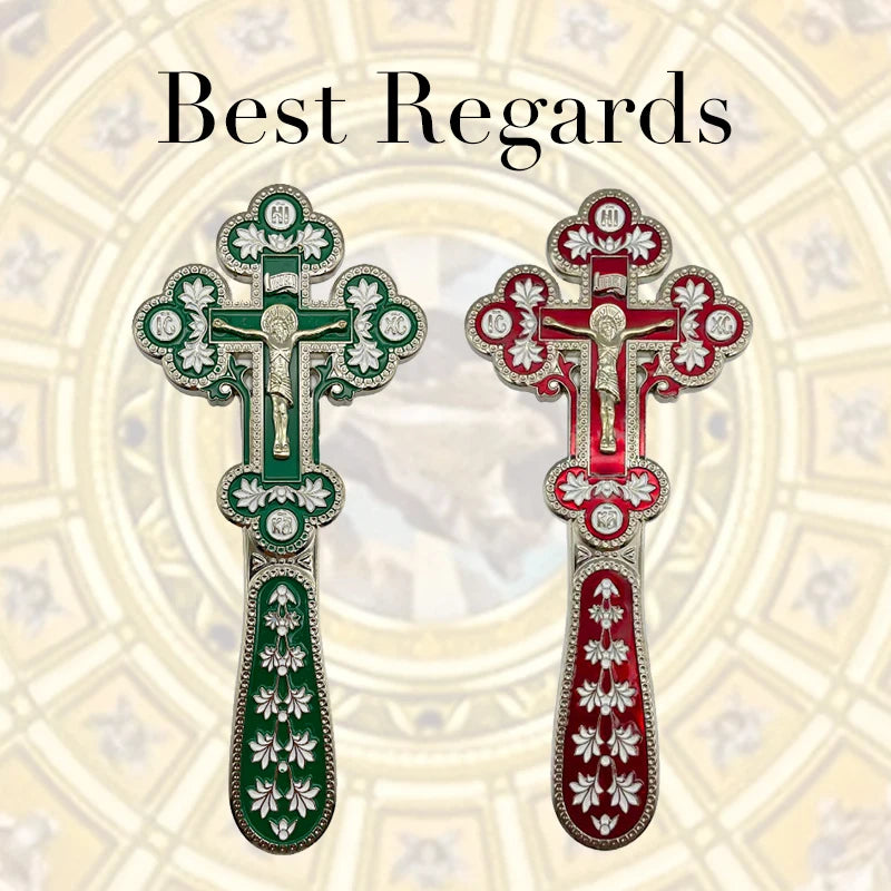 Best Regards 2021 Orthodox Blessing Cross Church Decoration Orthodox Cross Cross Ornament Catholic Decor Orthodox Hand Cross