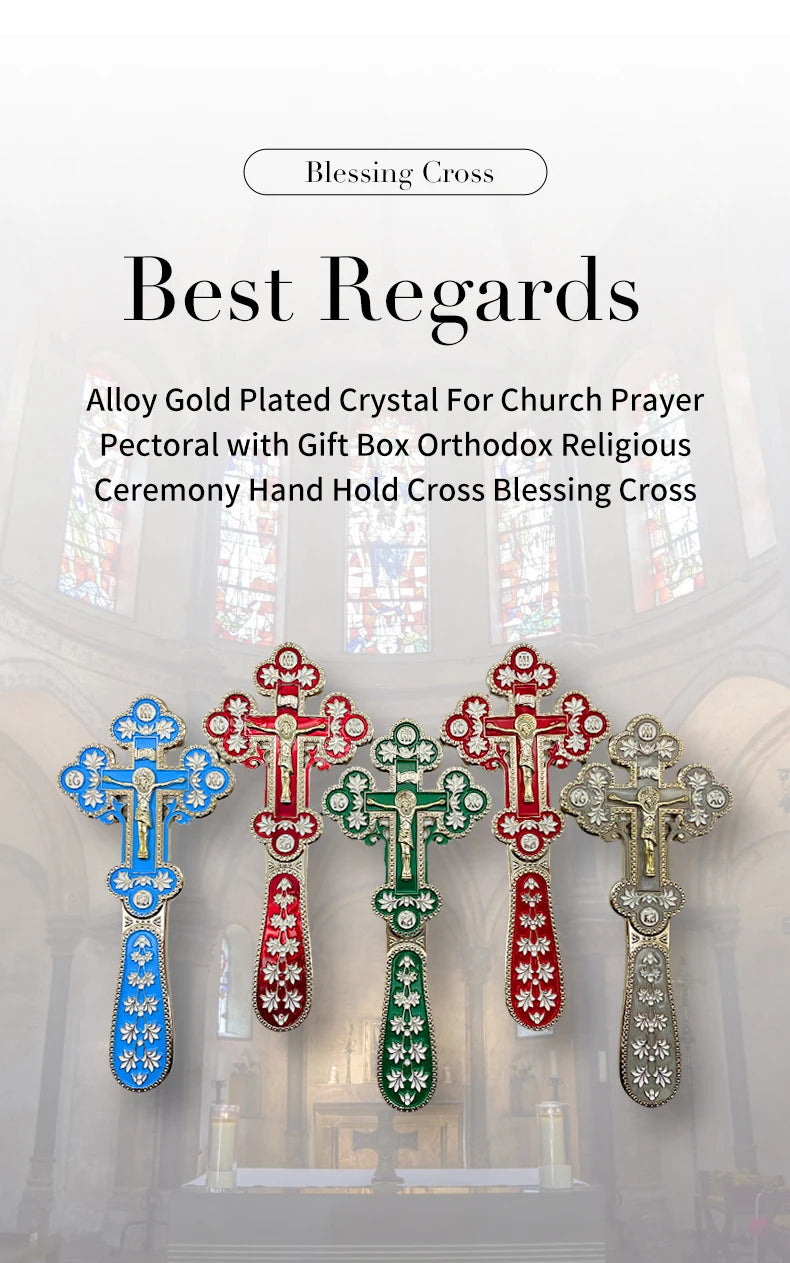 Best Regards 2021 Orthodox Blessing Cross Church Decoration Orthodox Cross Cross Ornament Catholic Decor Orthodox Hand Cross