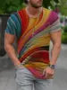 New Street Men's Casual Fitness T-Shirt Plus Size O-Neck Short Sleeved Top Jersey Knitted Fabric Pattern Custom Color Logo Quick
