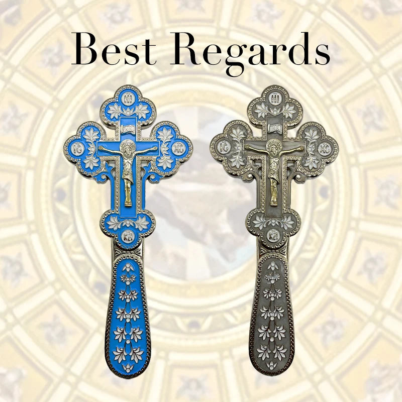 Best Regards 2021 Orthodox Blessing Cross Church Decoration Orthodox Cross Cross Ornament Catholic Decor Orthodox Hand Cross