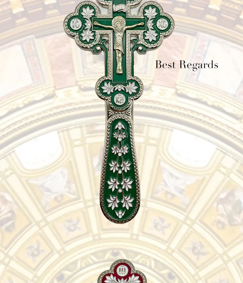 Best Regards 2021 Orthodox Blessing Cross Church Decoration Orthodox Cross Cross Ornament Catholic Decor Orthodox Hand Cross