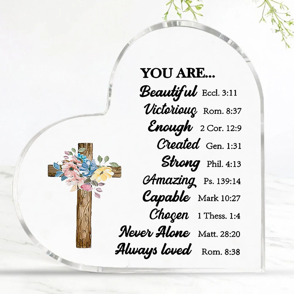 Christian Gifts Religious Gifts Scripture Gifts for Women Inspirational Gifts with Bible Verse and Prayers Religious Gifts Acryl