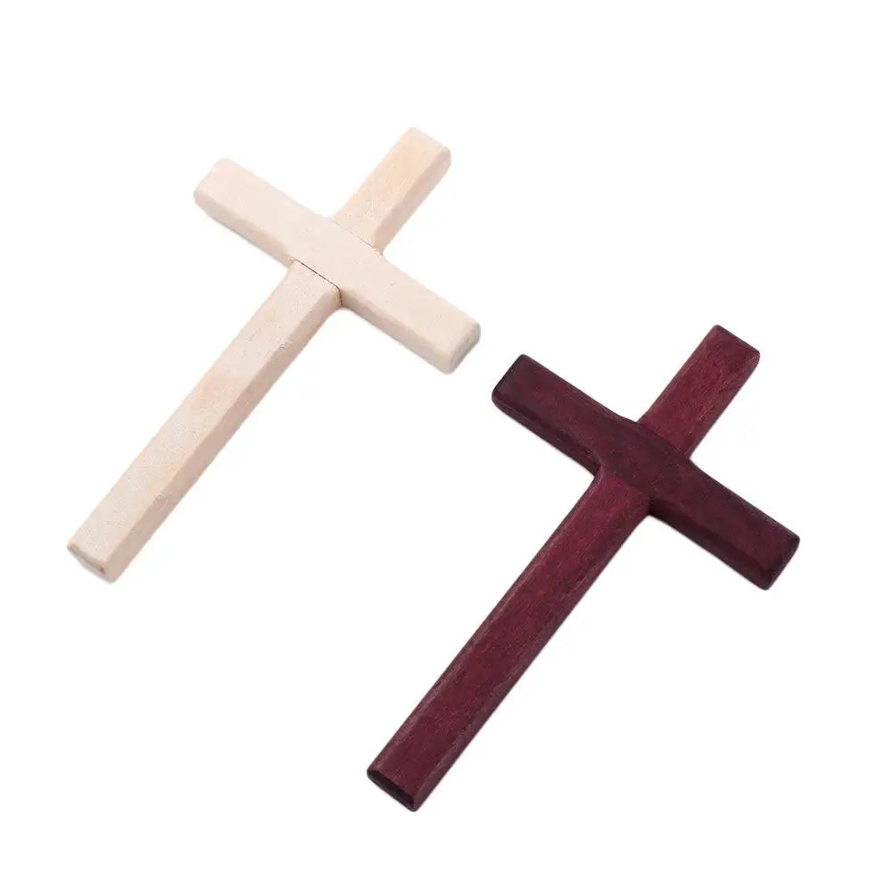 Large Long Wooden Crucifix Christian Religious Charm Prayer Christian Decor Pendant Cross Ornaments