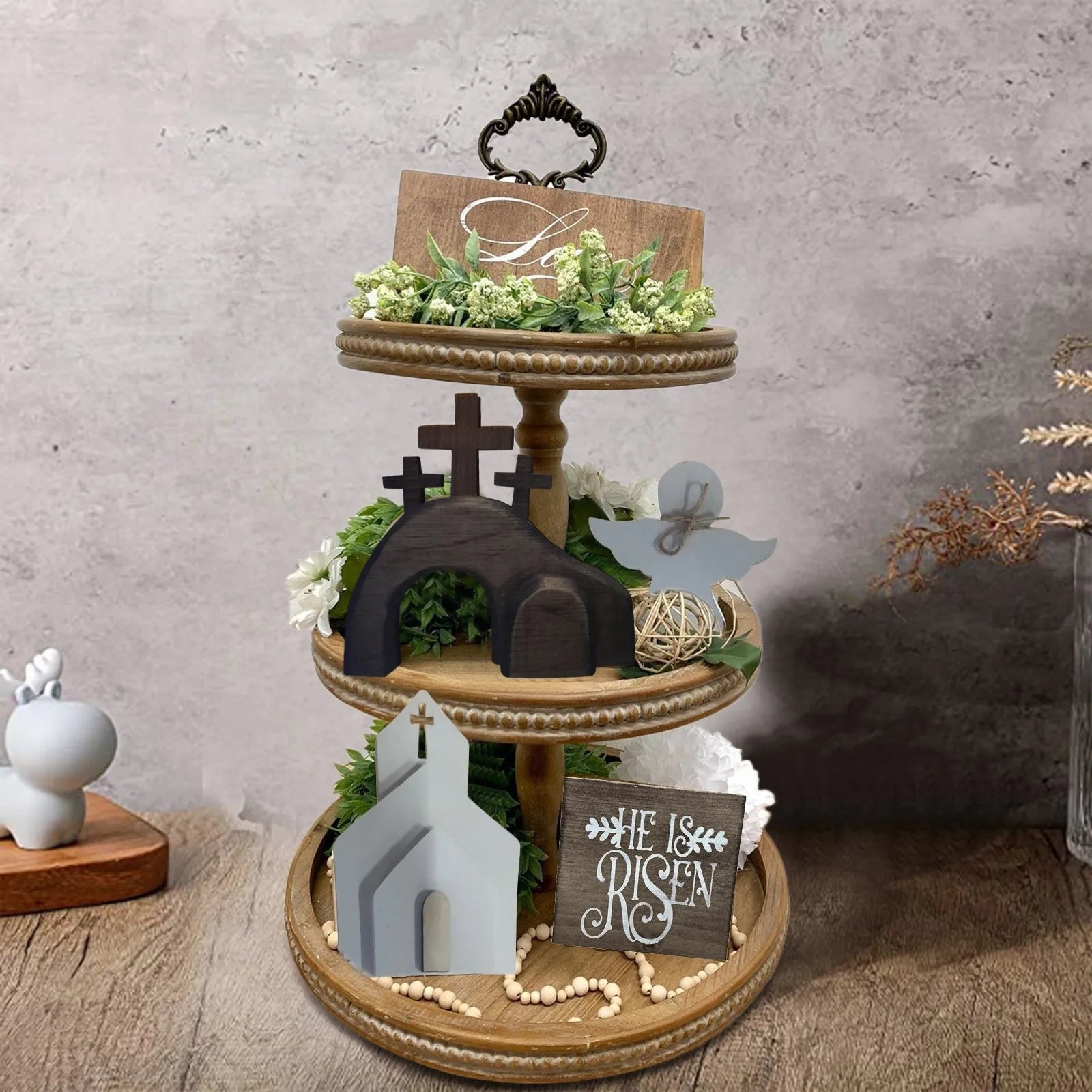 Creative Easter Resurrection Scene Risen Christ Figurine Decor For The Home Easter Christian Jesus Scene Ornaments иудаизм