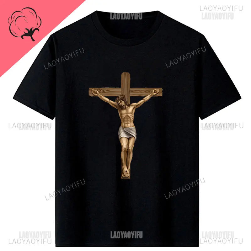 Jesus Christ Pantocrator Icon Sinai Orthodox Christian Man Gift Printed T-Shirt Summer Women Short Sleeve O-Neck Unisex T Shirt