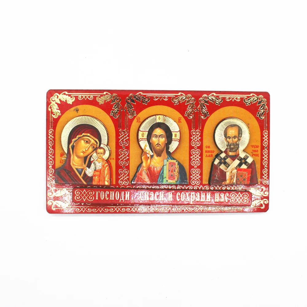 Orthodox Icons Jesus Virgin Mary Decor Wooden Church Decoration Christ Christmas Easter Ornament