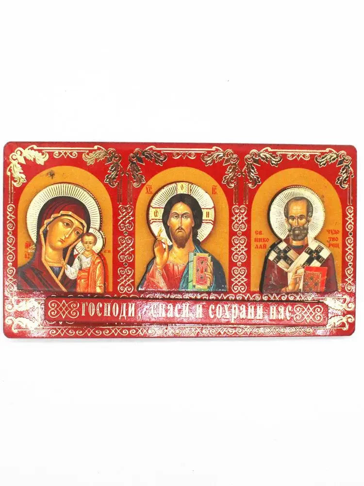 Orthodox Icons Jesus Virgin Mary Decor Wooden Church Decoration Christ Christmas Easter Ornament