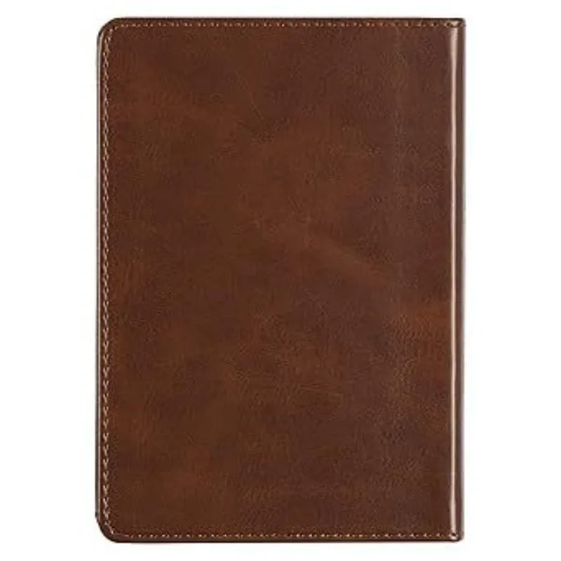 One Minute With God Daily Prayer Book for Men, 365-Day Brown Leather Devotional Journal, Christian Gift for Fathers & Brothers