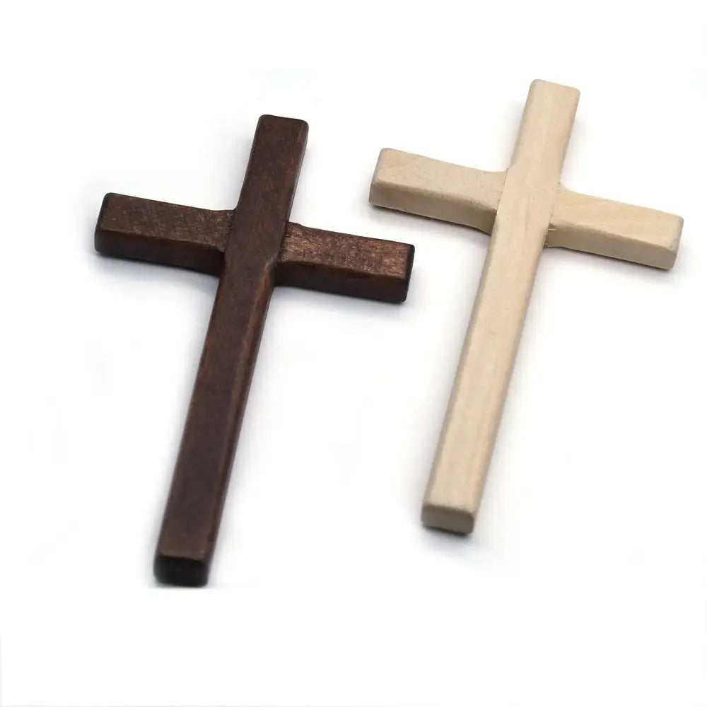 Large Long Wooden Crucifix Christian Religious Charm Prayer Christian Decor Pendant Cross Ornaments