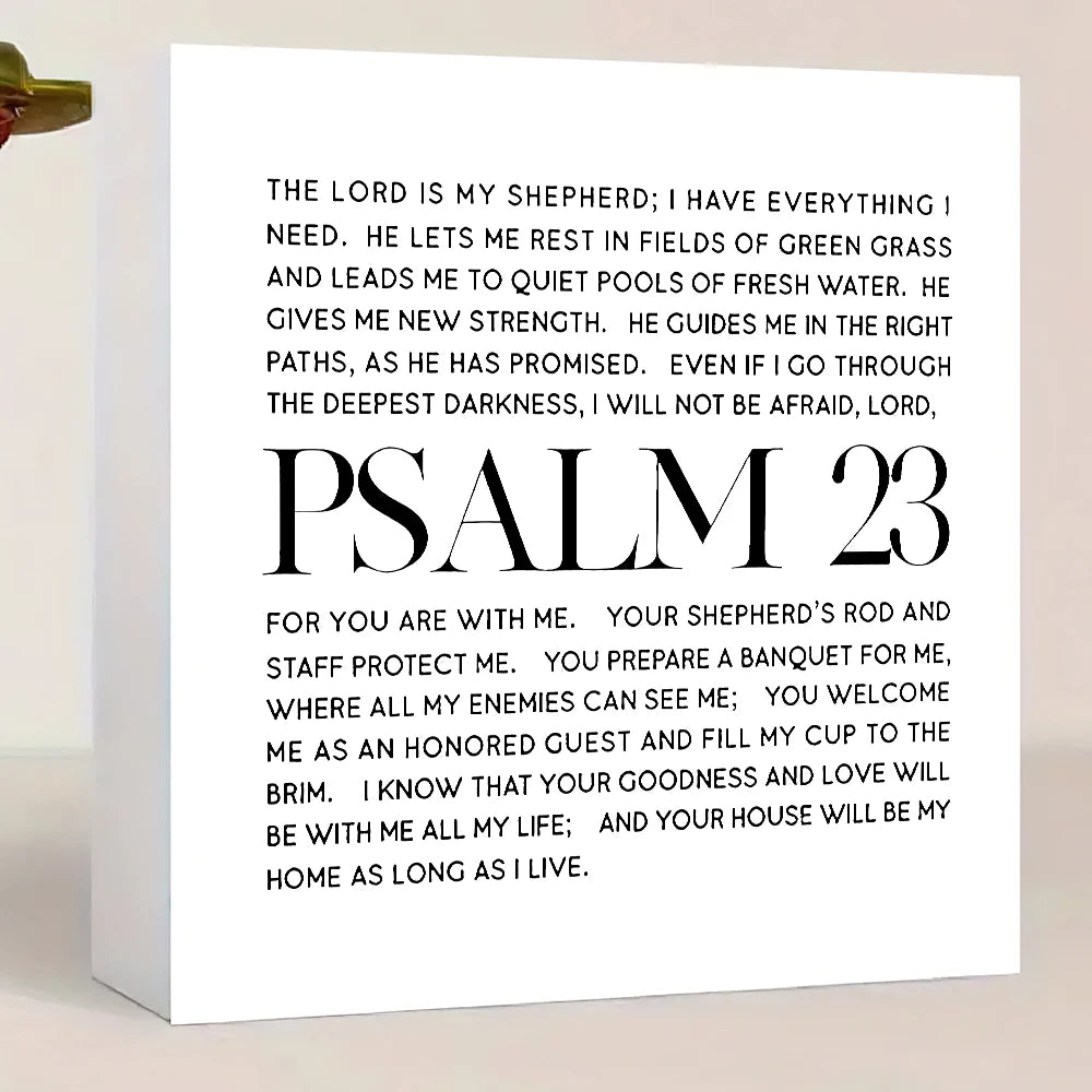 Christian Inspirational Tabletop Decor - Suitable for Office, Home or Colleague Gifts & Faith Encouragement, Motivational Decor
