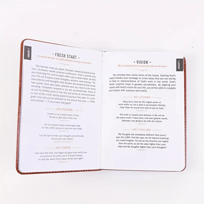 Men'S One Minute with God: 365 Daily Morning Prayers - Daily Bible Reading and Prayer Journal with Elegant Cover, Golden Letteri