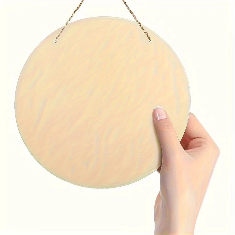 20CM 1PCS 2D Christianity Cross Wooden Disc Furniture Hanging Wall Decoration Church Decoration Easter Decoration Gift Faith