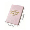 365 Days Daily Prayer Leather Brown And Pink Notebook Portable Daily Devotional Journal Faith Stationery Supplies For Women