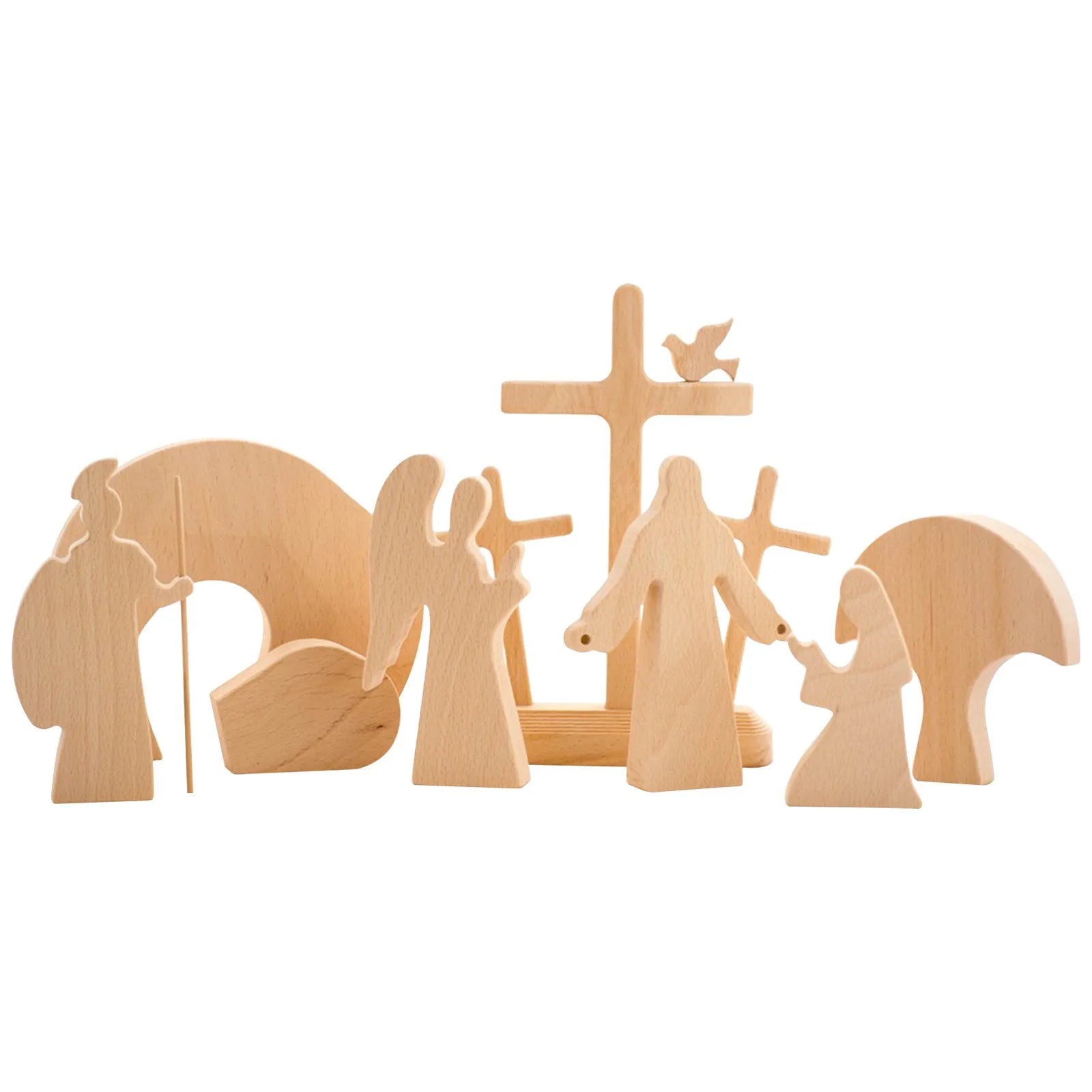 Creative Easter Resurrection Scene Risen Christ Figurine Decor For The Home Easter Christian Jesus Scene Ornaments иудаизм