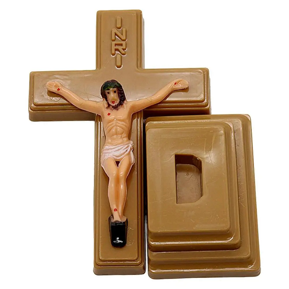 Church Relics Jesus On The Stand Cross Wall Crucifix Antique Home Chapel Decor Church Tabletop Decoration