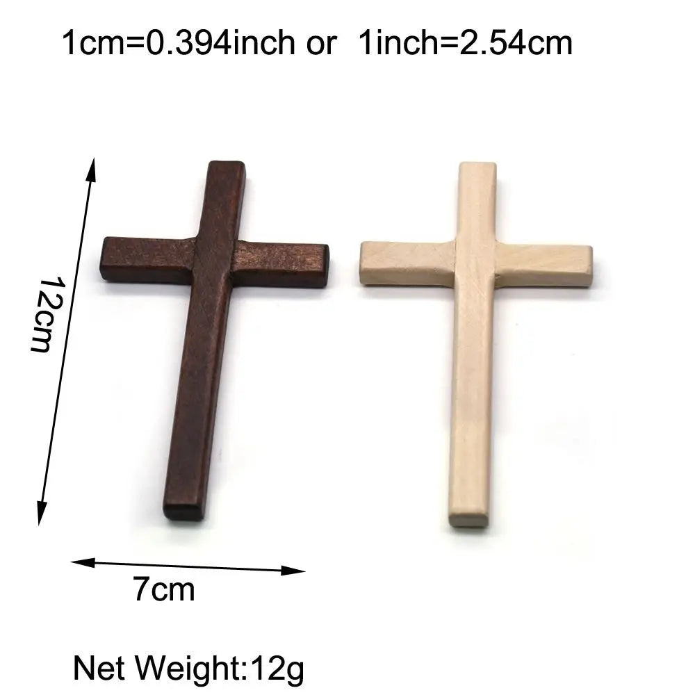 Large Long Wooden Crucifix Christian Religious Charm Prayer Christian Decor Pendant Cross Ornaments