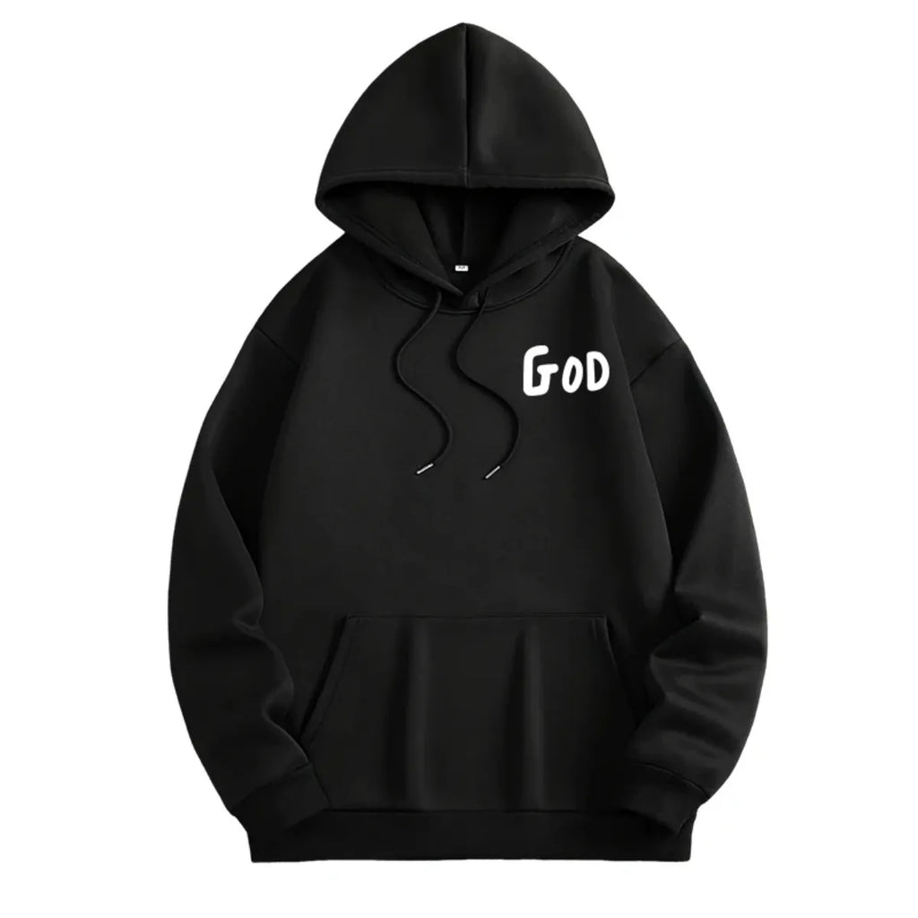 2026 Hot Sale Christian God Printed Hoodie for Men High Quality Hooded Long Sleeved Top All Season Daily Casual Fashion Pullover