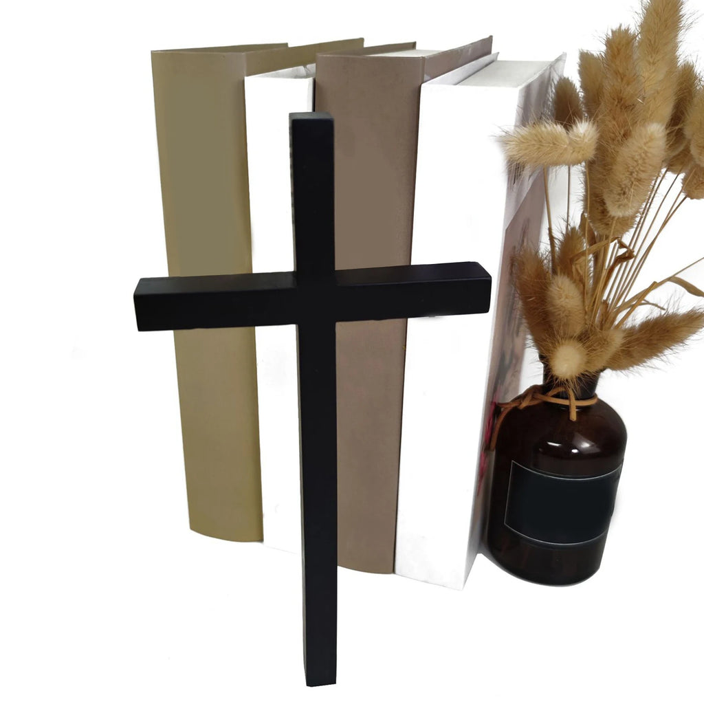 Handcrafted Wooden Jesus Wall Crucifix Religious Cross Decor for Home Church Office Elegant Christian Gift for Baptism Communion