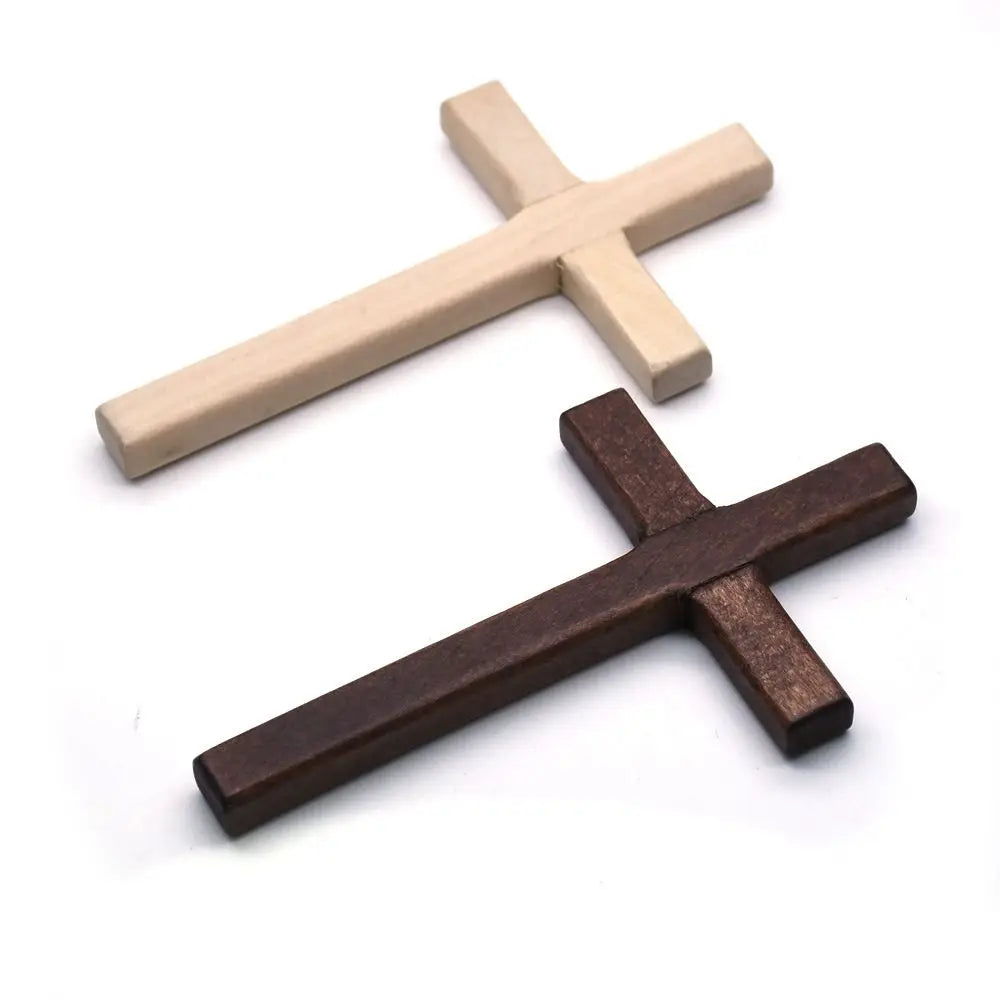 Wooden 12*7Cm Prayer Christian Home Decoration Religious Charm Christian Decor Pendant Ornaments Cross