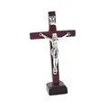 Crucifix Wall Cross Solid Wooden Catholic Cross Decor For Wall Christian Prayer Hand Holding Cross Home Office Decor