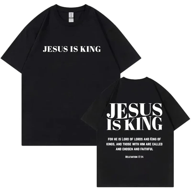 Christian Bible Verse Merch T Shirt Streetwear Fashion Oversized O-Neck T-shirts Men Women Casual Cotton Short Sleeve T-shirt
