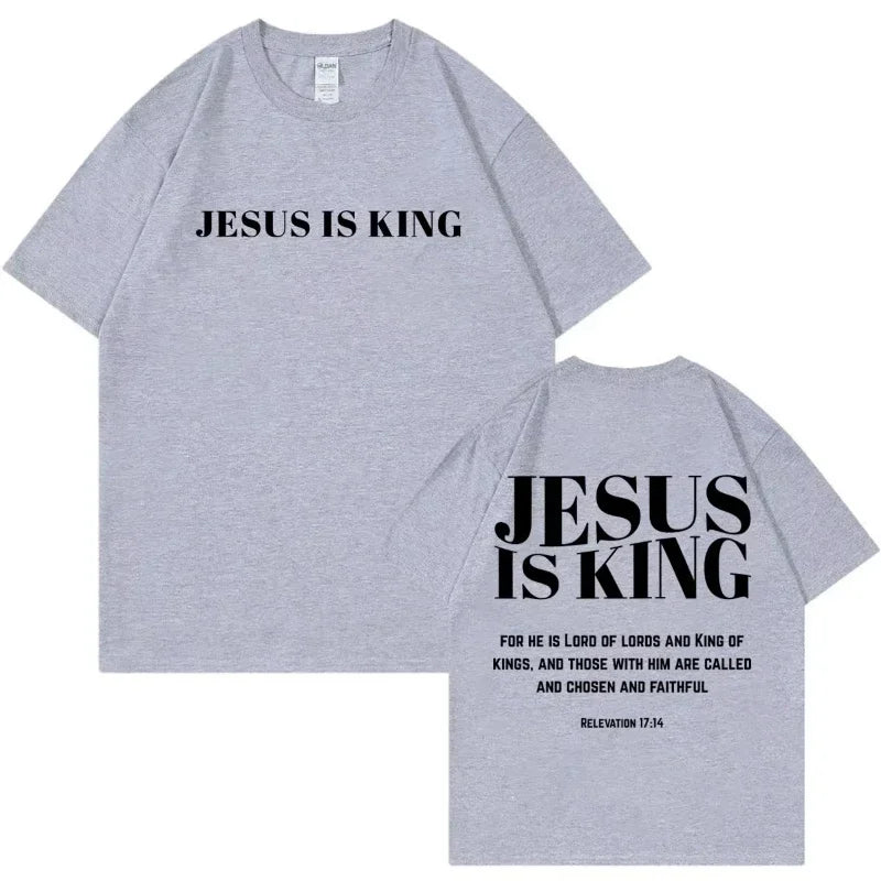 Christian Bible Verse Merch T Shirt Streetwear Fashion Oversized O-Neck T-shirts Men Women Casual Cotton Short Sleeve T-shirt