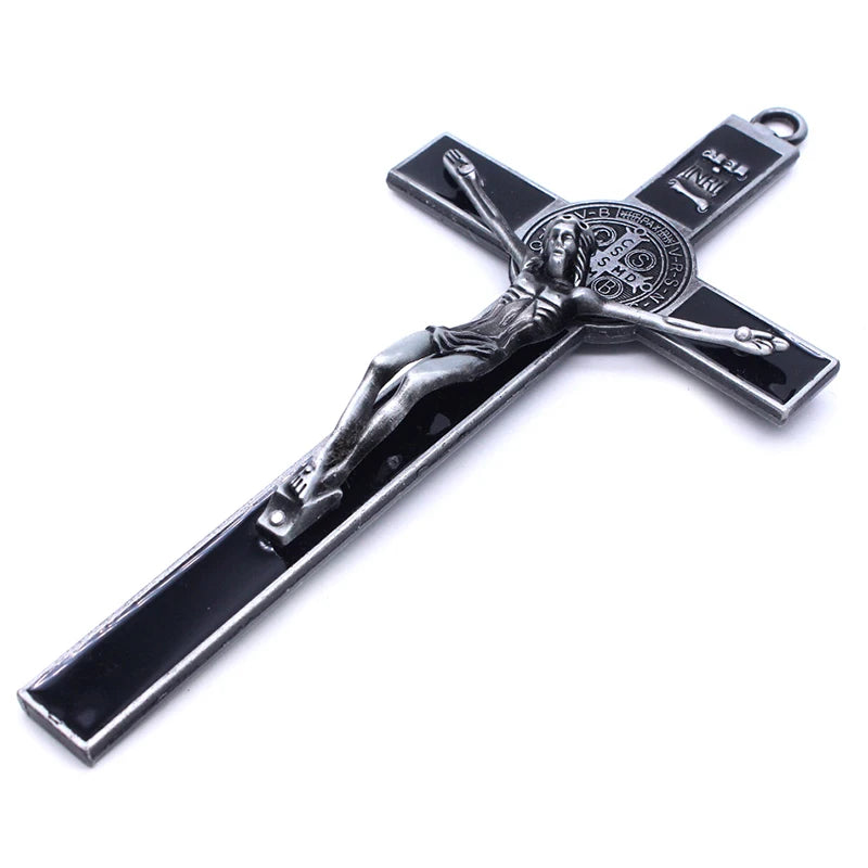 Church Relics Jesus On The Stand Cross Wall Crucifix Antique Home Chapel Decor Christ Cross Pendant Religion Pray Decoration