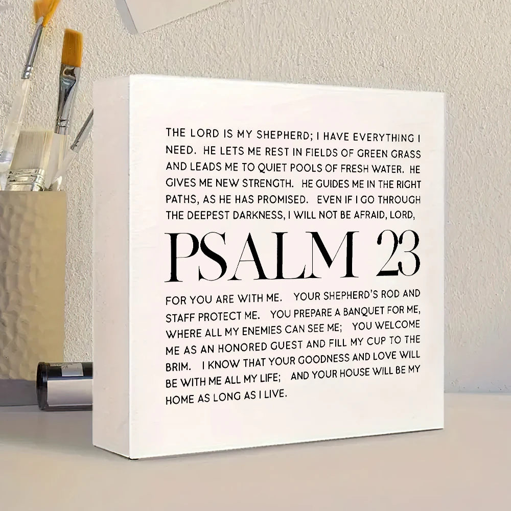 Christian Inspirational Tabletop Decor - Suitable for Office, Home or Colleague Gifts & Faith Encouragement, Motivational Decor