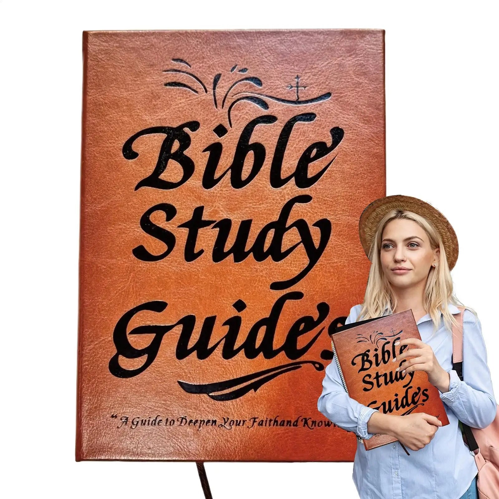 Bible Study Guide for Beginners Devotional Journal with Daily Scripture Quotes, Prayer Reflections & Yearlong Study Plan