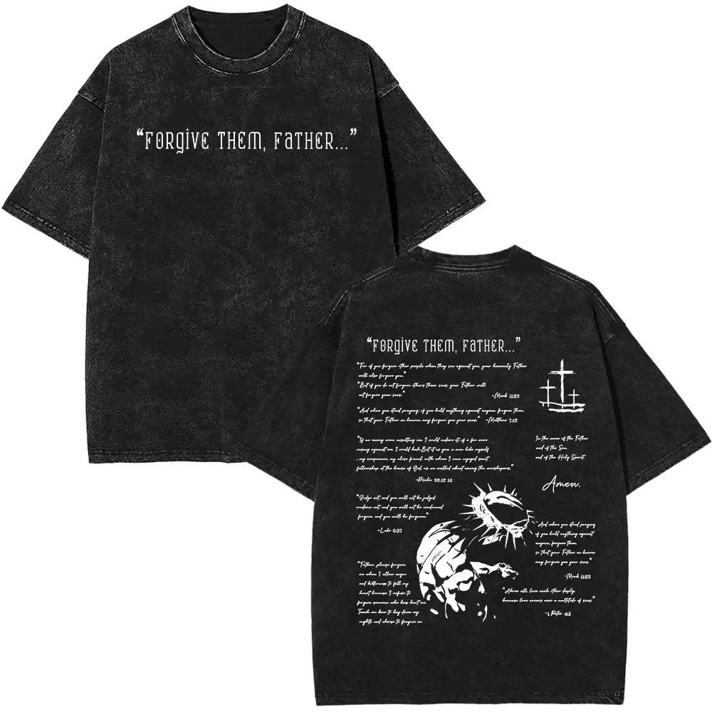 Jesus Is King Christian Religious Bible Vintage Washed T-shirt Men Women Cotton Casual Short Sleeve Oversized T Shirt Streetwear