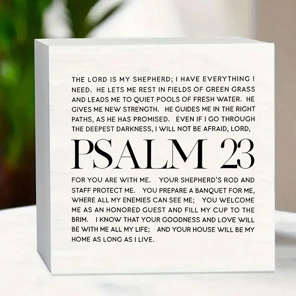 Christian Inspirational Tabletop Decor - Suitable for Office, Home or Colleague Gifts & Faith Encouragement, Motivational Decor
