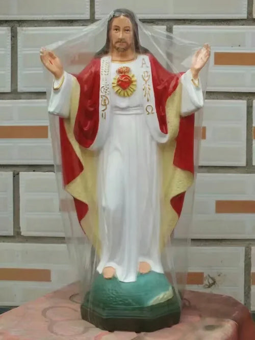 35 CM large --TOP High grade Christianism Home Decor Jesus Christ Sacred Heart Decoration Religious good Decoration statue