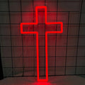 Jesus Cross Neon Sign Light, Led Neon Sign Bedroom Home Decoration Usb Plug Neon Sign, Wall Decor Christmas New Year Christian