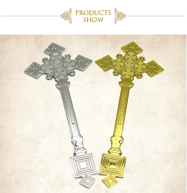 Orthodox Catholic Wall Cross Gold And Silver Christian Crucifix Church Wall Decor Blessing Cross крестик православный