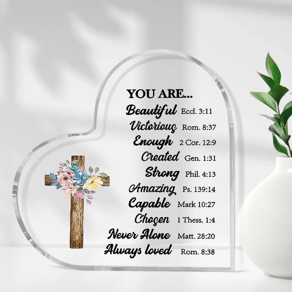 Christian Gifts Religious Gifts Scripture Gifts for Women Inspirational Gifts with Bible Verse and Prayers Religious Gifts Acryl