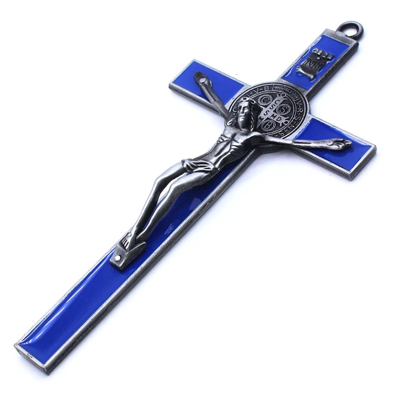 Church Relics Jesus On The Stand Cross Wall Crucifix Antique Home Chapel Decor Christ Cross Pendant Religion Pray Decoration
