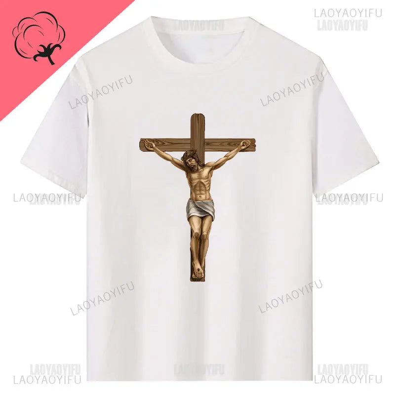 Jesus Christ Pantocrator Icon Sinai Orthodox Christian Man Gift Printed T-Shirt Summer Women Short Sleeve O-Neck Unisex T Shirt