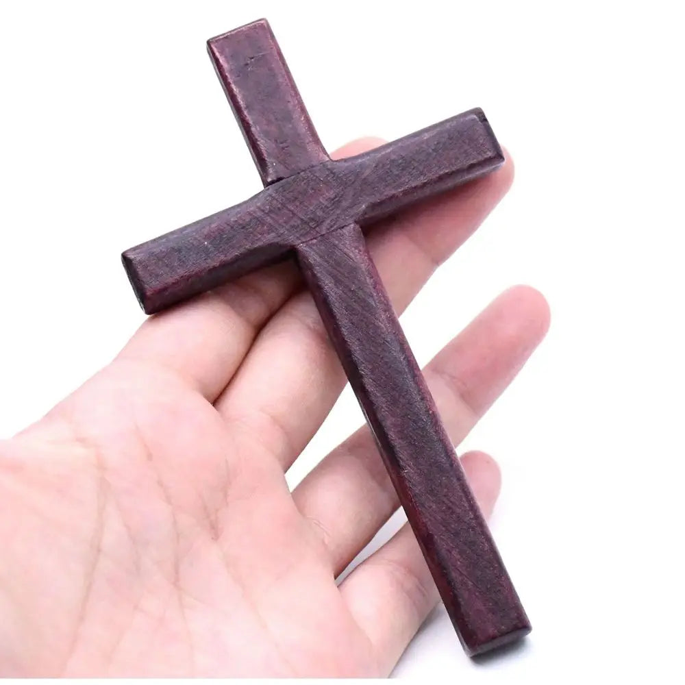 Wooden 12*7Cm Prayer Christian Home Decoration Religious Charm Christian Decor Pendant Ornaments Cross