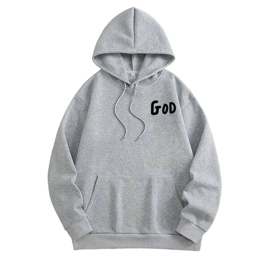 2026 Hot Sale Christian God Printed Hoodie for Men High Quality Hooded Long Sleeved Top All Season Daily Casual Fashion Pullover
