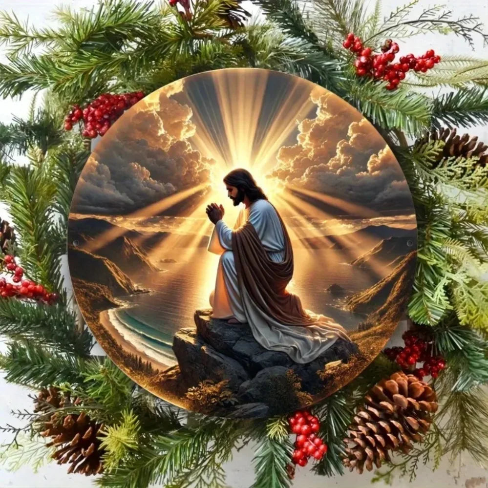 Christian Religious Wall Art Thank God Praise The Lord Amen Sign - Durable Indoor Outdoor Decor for Home Office Cafe Garden